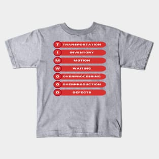 TIMWOOD / 7 Wastes / Lean Six Sigma. Kids T-Shirt